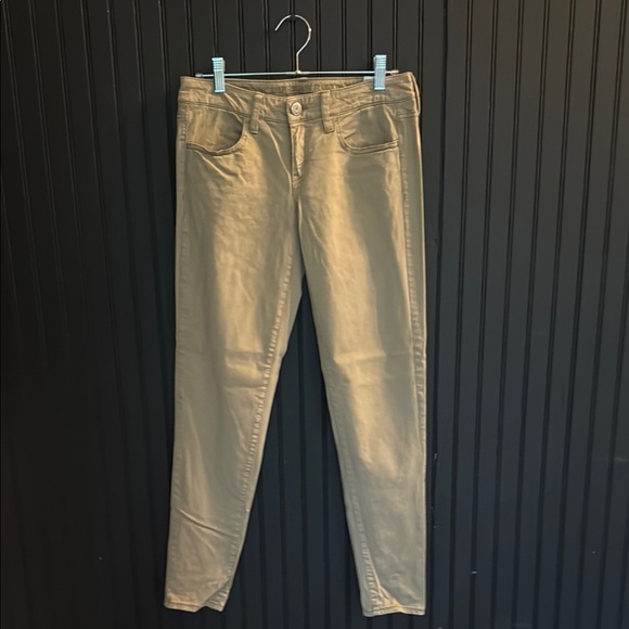 American Eagle Outfitters Tan Suoer Stretch Jeggings - Picture 1 of 4